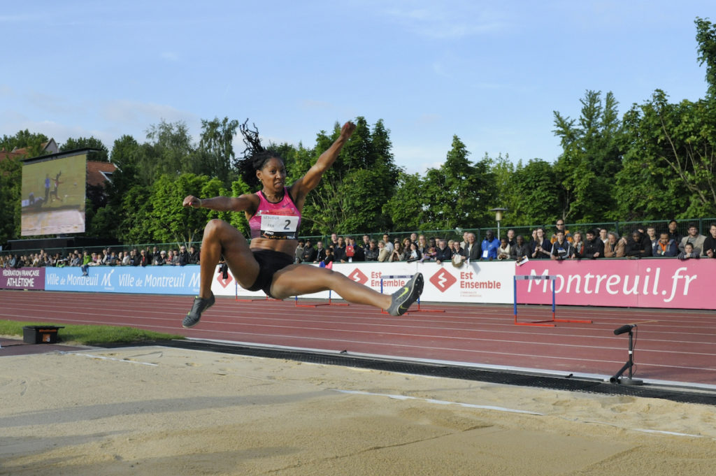 Eloyse Lesueur au saut en longueur