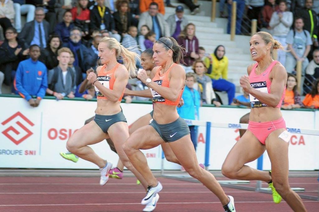 Lolo Jones et Cindy Billaud sur 100m haies