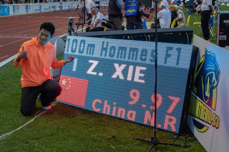 Record d'Asie du 100m pour Xie Zhenye