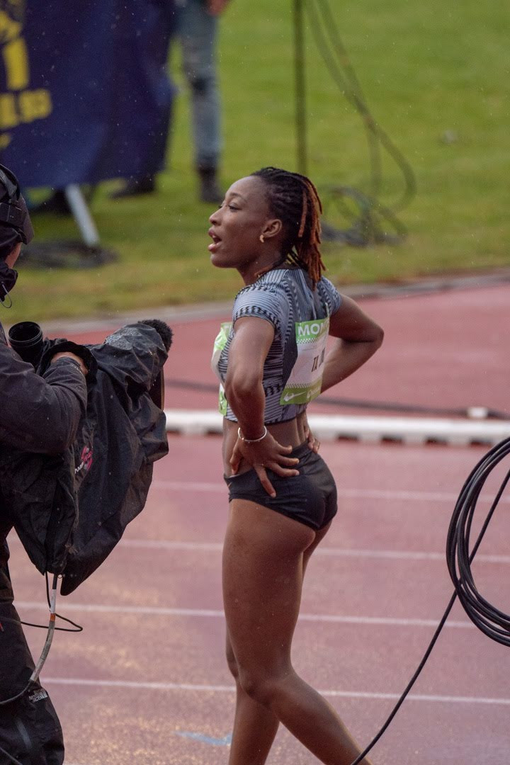 Marie José Ta Lou, victorieuse sur 100m